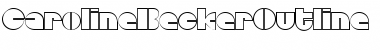Download CarolineBeckerOutline Regular Font Title Preview