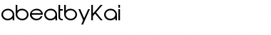 Download abeatbyKai Regular Font Title Preview