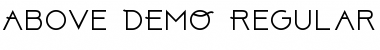 Download Above DEMO Regular Font Title Preview