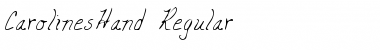 Download CarolinesHand Regular Font Title Preview