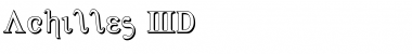 Download Achilles 3D Regular Font Title Preview