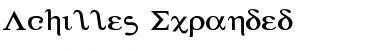 Download Achilles Expanded Expanded Font Title Preview