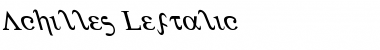 Download Achilles Leftalic Italic Font Title Preview