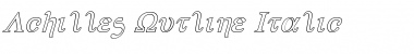 Download Achilles Outline Italic Outline Italic Font Title Preview