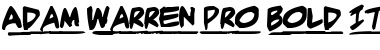 Download Adam Warren pro Bold Italic Font Title Preview
