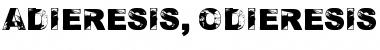 Download Adieresis, Odieresis & Aring 2 Regular Font Title Preview
