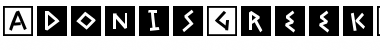 Download AdonisGreekSquares Regular Font Title Preview