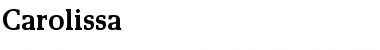 Download Carolissa Regular Font Title Preview