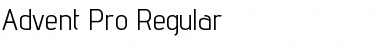 Download Advent Pro Regular Font Title Preview