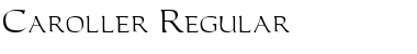 Download Caroller Regular Font Title Preview