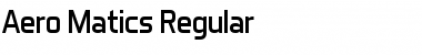 Download Aero Matics Regular Font Title Preview