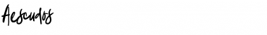 Download Aescudos Script Font Title Preview