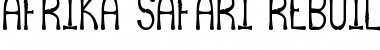 Download Afrika Safari Rebuild St Regular Font Title Preview