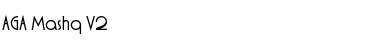 Download AGA Mashq V2 㔞 Regular Font Title Preview