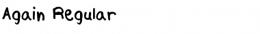 Download Again Regular Font Title Preview