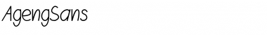 Download Ageng Sans Regular Font Title Preview