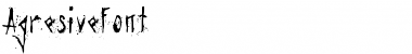 Download Agresivefont Regular Font Title Preview