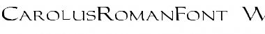 Download CarolusRomanFont Wd Regular Font Title Preview