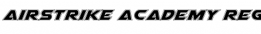 Download Airstrike Academy Regular Font Title Preview