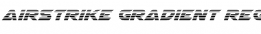 Download Airstrike Gradient Regular Font Title Preview