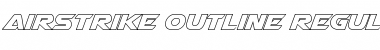 Download Airstrike Outline Regular Font Title Preview