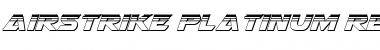 Download Airstrike Platinum Regular Font Title Preview