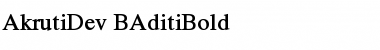 Download AkrutiDev_BAditi Bold Font Title Preview