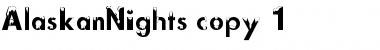 Download AlaskanNights Regular Font Title Preview