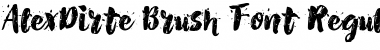 Download AlexDirte Brush Font Regular Font Title Preview