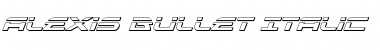 Download Alexis Bullet Italic Italic Font Title Preview