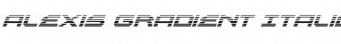 Download Alexis Gradient Italic Italic Font Title Preview