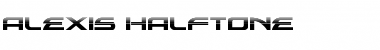 Download Alexis Halftone Regular Font Title Preview