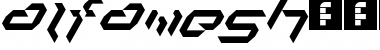 Download alfamesh001 Regular Font Title Preview