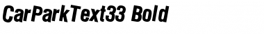 Download CarParkText33 Bold Font Title Preview