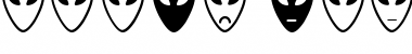 Download Alien faces St Regular Font Title Preview