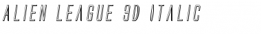 Download Alien League 3D Italic Italic Font Title Preview