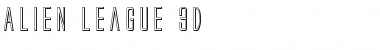 Download Alien League 3D Regular Font Title Preview