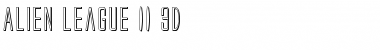 Download Alien League II 3D Regular Font Title Preview