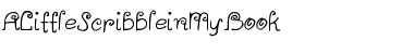 Download ALittleScribbleinMyBook Book Font Title Preview