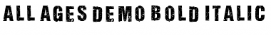 Download ALL AGES Bold Italic Font Title Preview