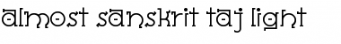 Download Almost Sanskrit Taj Light Regular Font Title Preview