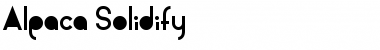 Download Alpaca Solidify Regular Font Title Preview