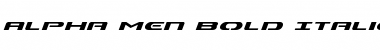 Download Alpha Men Bold Italic Bold Italic Font Title Preview