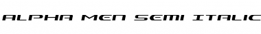 Download Alpha Men Semi-Italic Semi-Italic Font Title Preview