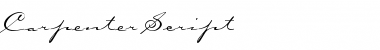 Download Carpenter Script Regular Font Title Preview