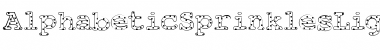 Download AlphabeticSprinklesLight Light Font Title Preview