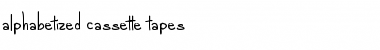 Download alphabetized cassette tapes Regular Font Title Preview