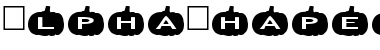 Download AlphaShapes pumpkins Normal Font Title Preview