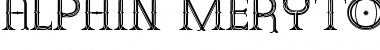 Download Alphin Merytous St Regular Font Title Preview