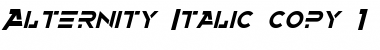 Download Alternity Italic Font Title Preview